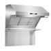 Forno 4-Piece Pro Appliance Package - 36-Inch Dual Fuel Range, Refrigerator with Water Dispenser, Wall Mount Hood with Backsplash, & 3-Rack Dishwasher in Stainless Steel FORNO