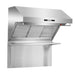 Forno 3-Piece Appliance Package - 36-Inch Gas Range, 56-Inch Pro-Style Refrigerator & Wall Mount Hood with Backsplash in Stainless Steel FORNO