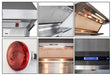 Forno 4-Piece Pro Appliance Package - 30-Inch Dual Fuel Range, Premium Hood, Pro-Style Refrigerator, and Dishwasher in Stainless Steel FORNO