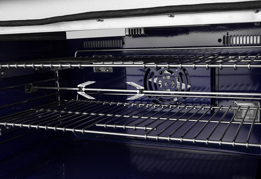 FORNO Capriasca 48" Platinum Freestanding Dual Fuel Range with 240v Electric Oven - 8 Burners, Griddle, and 160,000 BTUs - FFSGS6187-48 FORNO