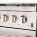 Forno 48-Inch Galiano Dual Fuel Range - Gas Cooktop with 240v Electric Oven - 8 Burners, Griddle, and Double Oven FFSGS6156-48 FORNO