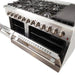 Forno 2-Piece Appliance Package - 48-Inch Dual Fuel Range  & 60-Inch Pro-Style Refrigerator in Stainless Steel FORNO