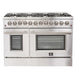 Forno 2-Piece Appliance Package - 48-Inch Dual Fuel Range  & 60-Inch Pro-Style Refrigerator in Stainless Steel FORNO