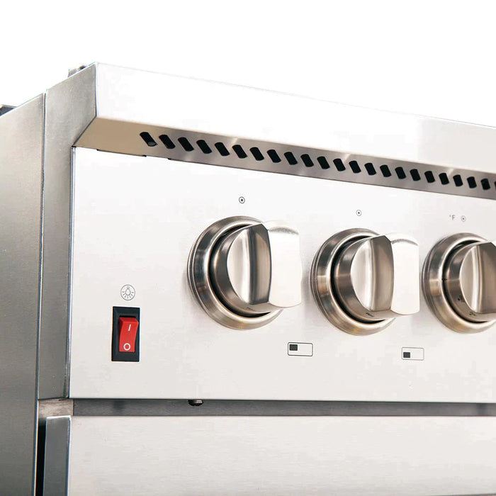 Forno 2-Piece Appliance Package - 48-Inch Dual Fuel Range  & 60-Inch Pro-Style Refrigerator in Stainless Steel FORNO