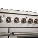 Forno 2-Piece Appliance Package - 48-Inch Gas Range  & 60-Inch Pro-Style Refrigerator in Stainless Steel FORNO