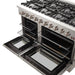 Forno 2-Piece Appliance Package - 48-Inch Gas Range  & 60-Inch Pro-Style Refrigerator in Stainless Steel FORNO