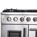 Forno 48-Inch Galiano Gas Range with 8 Gas Burners, 107,000 BTUs, & French Door Gas Oven in Stainless Steel FFSGS6444-48 FORNO