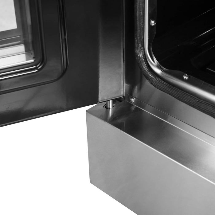 Forno 48-Inch Galiano Gas Range with 8 Gas Burners, 107,000 BTUs, & French Door Gas Oven in Stainless Steel FFSGS6444-48 FORNO