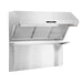 Forno 4-Piece Pro Appliance Package - 48-Inch Dual Fuel Range, Refrigerator with Water Dispenser, Wall Mount Hood with Backsplash, & 3-Rack Dishwasher in Stainless Steel FORNO