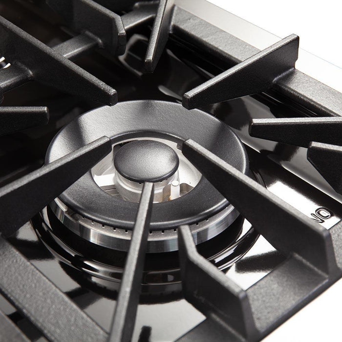 Forno 2-Piece Appliance Package - 36-Inch Dual Fuel Range & Wall Mount Hood in Stainless Steel FORNO