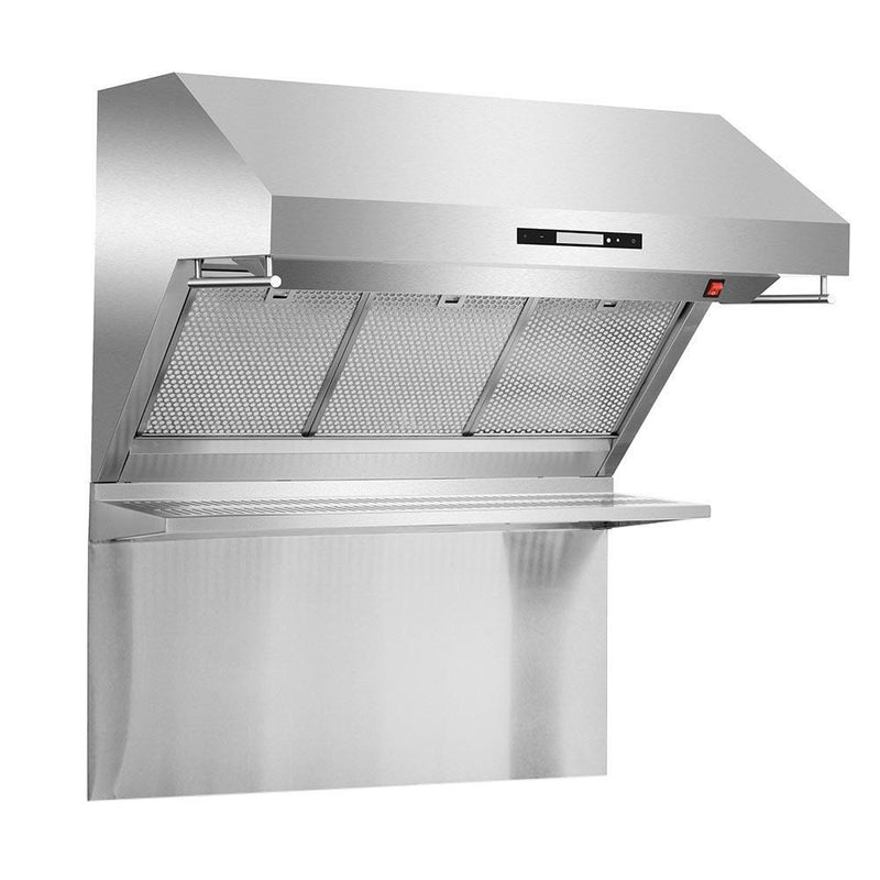 Forno 2-Piece Appliance Package - 36-Inch Dual Fuel Range & Wall Mount Hood with Backsplash in Stainless Steel