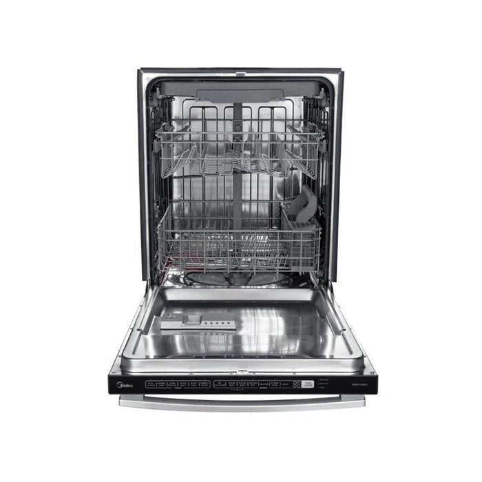 Forno 5-Piece Appliance Package - 36-Inch Gas Range, Refrigerator with Water Dispenser, Wall Mount Hood with Backsplash, Microwave Oven, & 3-Rack Dishwasher in Stainless Steel FORNO