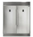 Forno 4-Piece Appliance Package - 48-Inch Dual Fuel Range, 56-Inch Pro-Style Refrigerator, Wall Mount Hood, & 3-Rack Dishwasher in Stainless Steel FORNO
