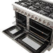 Forno 2-Piece Appliance Package - 48-Inch Gas Range & Wall Mount Hood in Stainless Steel FORNO