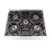 Forno 2-Piece Pro Appliance Package - 30-Inch Dual Fuel Range & Wall Mount Hood in Stainless Steel FORNO