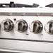 Forno 3-Piece Pro Appliance Package - 30-Inch Dual Fuel Range, 56-Inch Pro-Style Refrigerator & Wall Mount Hood in Stainless Steel FORNO