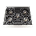 Forno 2-Piece Pro Appliance Package - 30-Inch Gas Range & Wall Mount Hood in Stainless Steel FORNO