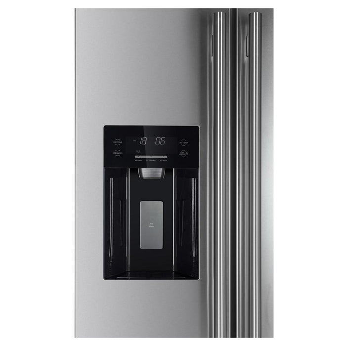 Forno 5-Piece Pro Appliance Package - 36-Inch Gas Range, Refrigerator with Water Dispenser, Wall Mount Hood, Microwave Drawer, & 3-Rack Dishwasher in Stainless Steel FORNO