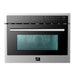 Forno 5-Piece Pro Appliance Package - 36-Inch Gas Range, Refrigerator, Wall Mount Hood, Microwave Oven, & 3-Rack Dishwasher in Stainless Steel FORNO