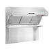 Forno 3-Piece Pro Appliance Package - 48-Inch Dual Fuel Range, Refrigerator, & Wall Mount Hood with Backsplash in Stainless Steel FORNO