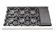 Forno 4-Piece Pro Appliance Package - 48-Inch Gas Range, Refrigerator, Wall Mount Hood, & 3-Rack Dishwasher in Stainless Steel FORNO