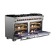 FORNO 60-Inch Capriasca Dual Fuel Range with 240v Electric Oven - 10 Sealed Burners and 200,000 BTUs - FFSGS6187-60 FORNO