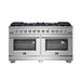 FORNO 60-Inch Capriasca Gas Range with 10 Burners and 200,000 BTUs - FFSGS6260-60 FORNO