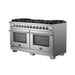 FORNO 60-Inch Capriasca Gas Range with 10 Burners and 200,000 BTUs - FFSGS6260-60 FORNO