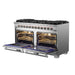 FORNO 60-Inch Capriasca Gas Range with 10 Burners and 200,000 BTUs - FFSGS6260-60 FORNO