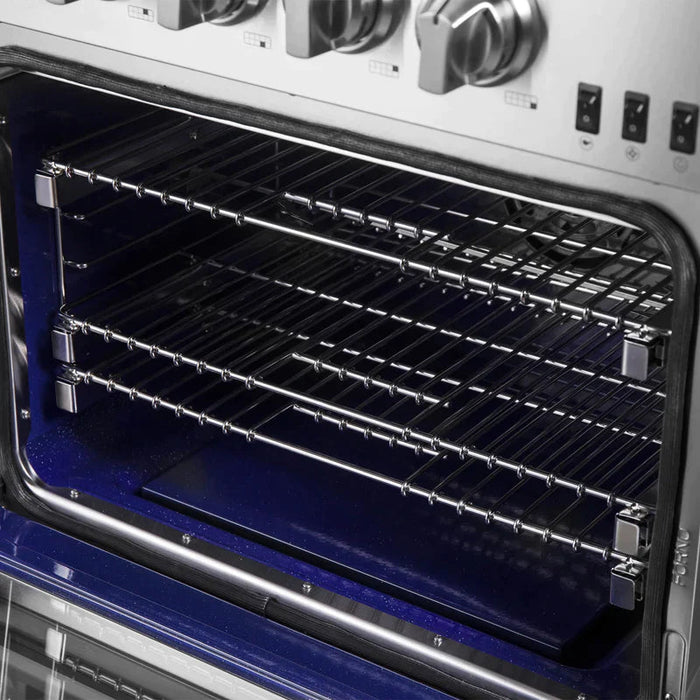 FORNO 60-Inch Capriasca Gas Range with 10 Burners and 200,000 BTUs - FFSGS6260-60 FORNO