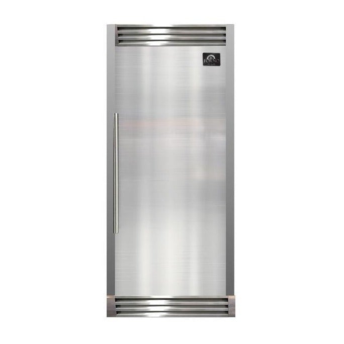 Forno Appliance Package - 36 Inch Dual Fuel Range, Refrigerator, FFRBI-FFSGS6156-36 FORNO