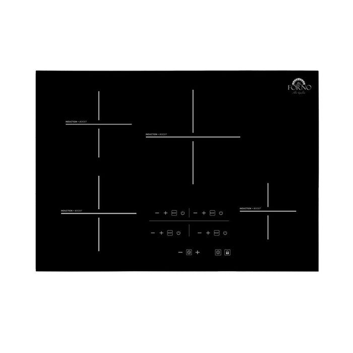 Forno Appliance Package - 36 Inch Gas Range, Range Hood, Refrigerator, Microwave Drawer, Dishwasher, Cook Top, FCTIN-FFSGS6244-36 FORNO