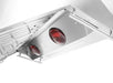 Forno Appliance Package - 36 Inch Gas Range, Wall Mount Range Hood, 33" Built-In Refrigerator, FFRBI-FFSGS6244-36 FORNO