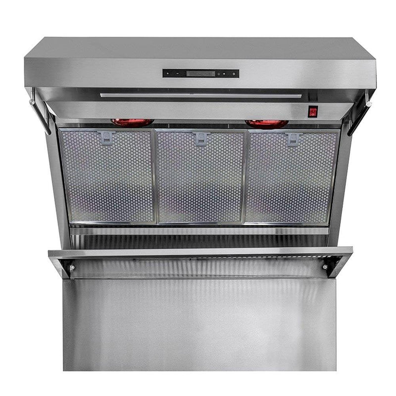 Forno Appliance Package - 36 Inch Gas Range, Wall Mount Range Hood, Microwave Drawer, 6661-FFSGS6244-36