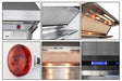 Forno Appliance Package - 36 Inch Gas Range, Wall Mount Range Hood, Microwave Drawer, 6661-FFSGS6244-36 FORNO
