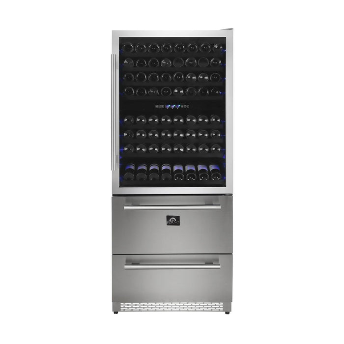 Forno Appliance Package - 36 Inch Gas Range, Wall Mount Range Hood, Microwave Drawer, Dishwasher, FWCDR-FRHWM5029-36 FORNO