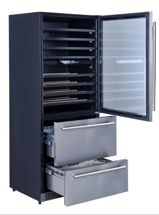Forno Appliance Package - 36 Inch Gas Range, Wall Mount Range Hood, Microwave Drawer, Dishwasher, FWCDR-FRHWM5029-36 FORNO