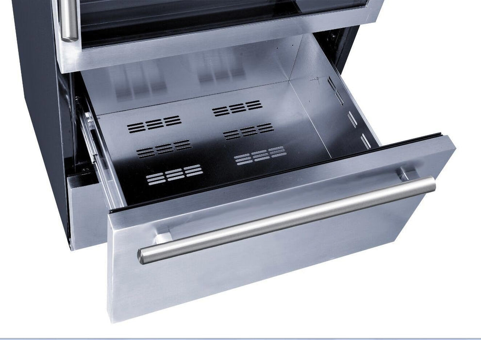 Forno Appliance Package - 36 Inch Gas Range, Wall Mount Range Hood, Microwave Drawer, Dishwasher, FWCDR-FRHWM5029-36 FORNO