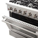 Forno Appliance Package - 36 Inch Gas Range, Wall Mount Range Hood, Microwave Drawer, Dishwasher, FWCDR-FRHWM5029-36 FORNO