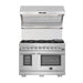 Forno Appliance Package - 48 Inch Dual Fuel Range, Range Hood, Built-In Refrigerator, Microwave Drawer, Dishwasher, Wine Cooler, 33SB-FFSGS6156-48 FORNO