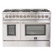 Forno Appliance Package - 48 Inch Dual Fuel Range, Range Hood, Built-In Refrigerator, Microwave Drawer, Dishwasher, Wine Cooler, 33SB-FFSGS6156-48 FORNO