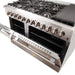 Forno Appliance Package - 48 Inch Dual Fuel Range, Range Hood, Built-In Refrigerator, Microwave Drawer, Dishwasher, Wine Cooler, 33SB-FFSGS6156-48 FORNO