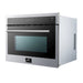 Forno 4-Piece Appliance Package - 30-Inch Electric Range, French Door Refrigerator, Dishwasher, and Microwave Oven in Stainless Steel FORNO