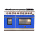 FORNO Capriasca - Titanium Professional 48" Freestanding Colored Door Gas Range FFSGS6260-48WHT FORNO
