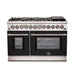 FORNO Fratta - Platinum Professional 48" Freestanding Dual Fuel Electric 240V Colored Door Oven Range FFSGS6187-48 FORNO