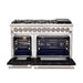 FORNO Fratta - Platinum Professional 48" Freestanding Dual Fuel Electric 240V Colored Door Oven Range FFSGS6187-48 FORNO
