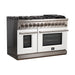 FORNO Fratta - Platinum Professional 48" Freestanding Dual Fuel Electric 240V Colored Door Oven Range FFSGS6187-48 FORNO