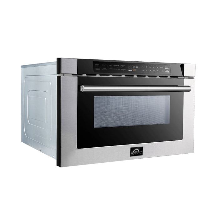 Forno 24-Inch 1.2 cu. ft. Microwave Drawer in Stainless Steel (FMWDR3000-24) FORNO
