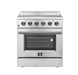 FORNO Galiano 30-Inch Electric Range with Convection Oven in Stainless Steel - FFSEL6083-30 FORNO