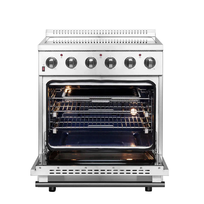 FORNO Galiano 30-Inch Electric Range with Convection Oven in Stainless Steel - FFSEL6083-30 FORNO